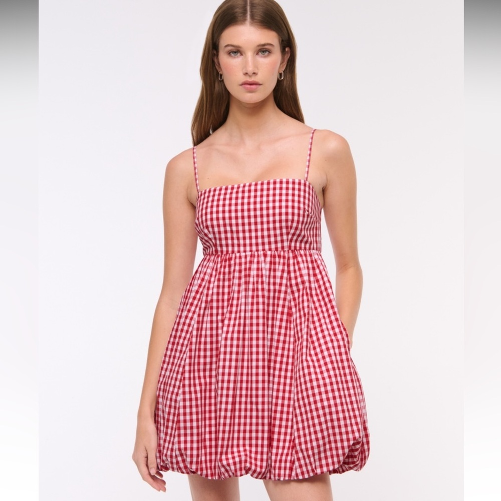 A&F Babydoll Bubble Hem Mini Dress